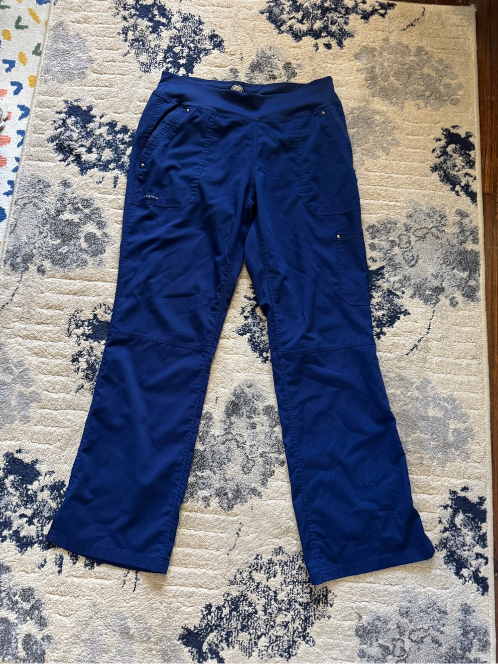 healing hands Navy Blue Boot Cut Scrub Pants